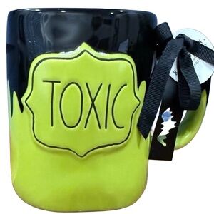 Rae Dunn Black and Green Toxic Mug